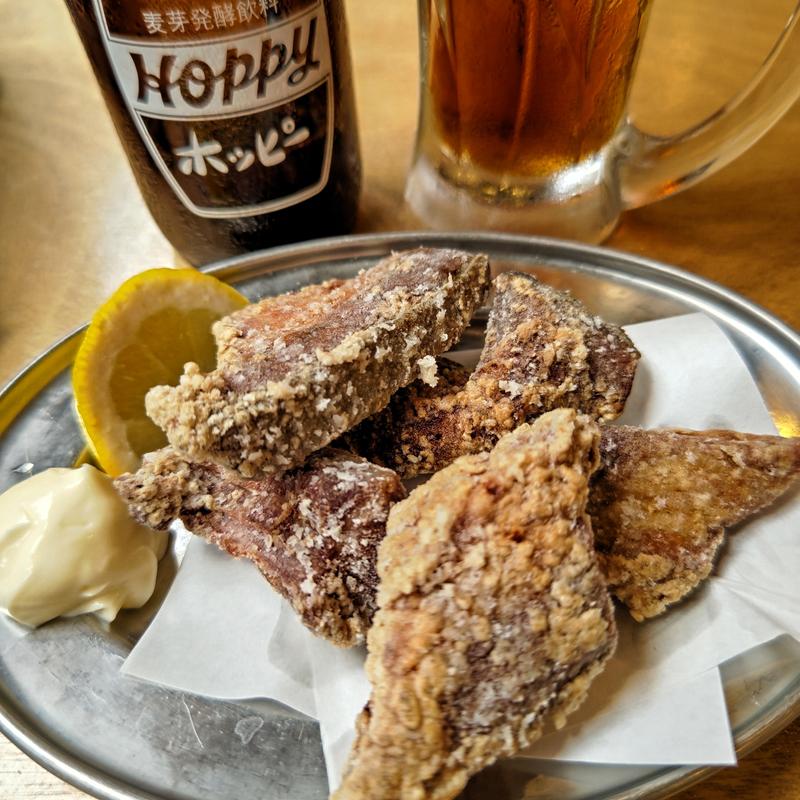 中落ちの竜田揚げ(横浜漁港)