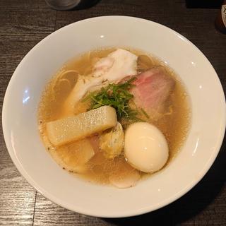 味玉牡蠣しじみラーメン(自家製麺 牡蠣工房 Uguisu)