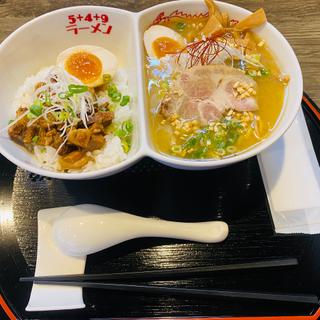 丼&ハーフ麺(チャーシュー丼&特濃味噌ラーメン(5+4+9ラーメン(ごうよくらーめん))