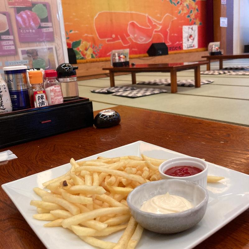 山盛りポテトフライ(東京健康ランド まねきの湯 レストラン )