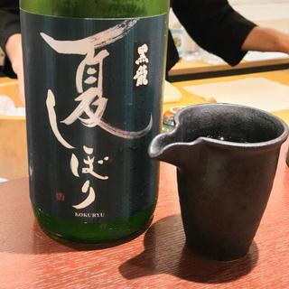 福井「黒龍 夏しぼり」(鮨 あやべ)