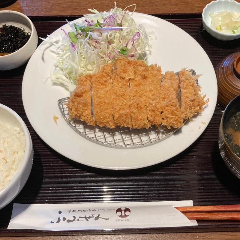 ロースかつ定食(季節料理・とんかつ ふみぜん 虎ノ門店)
