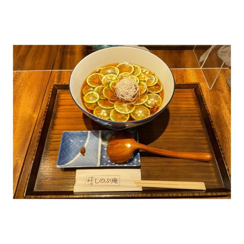 すだち蕎麦(しのぶ庵　阪急三番街店)