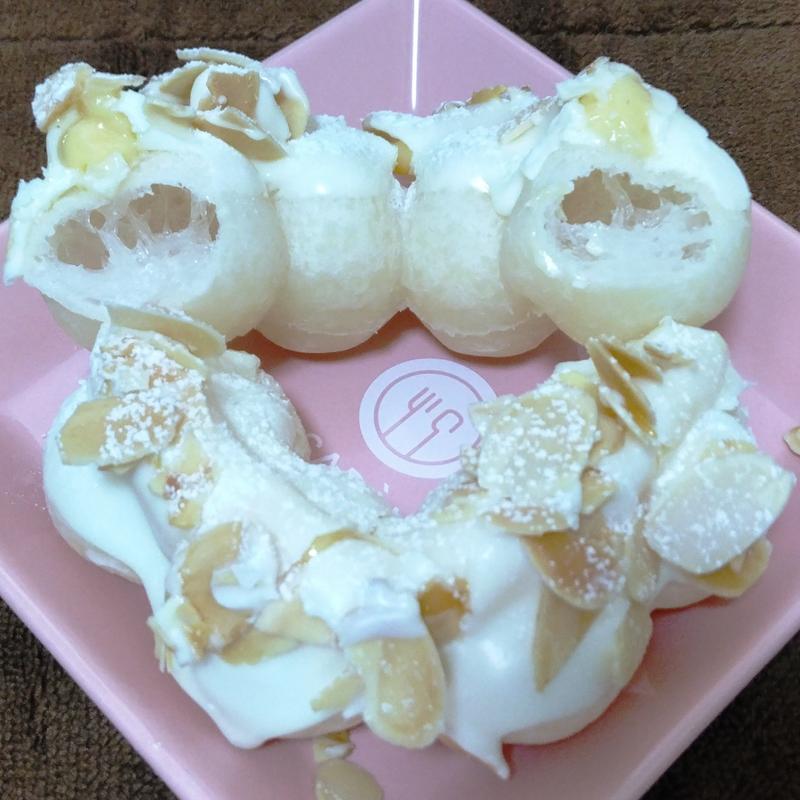 白いポン・デ・カスターアーモンド(ミスタードーナツ 仙台エスパルショップ )