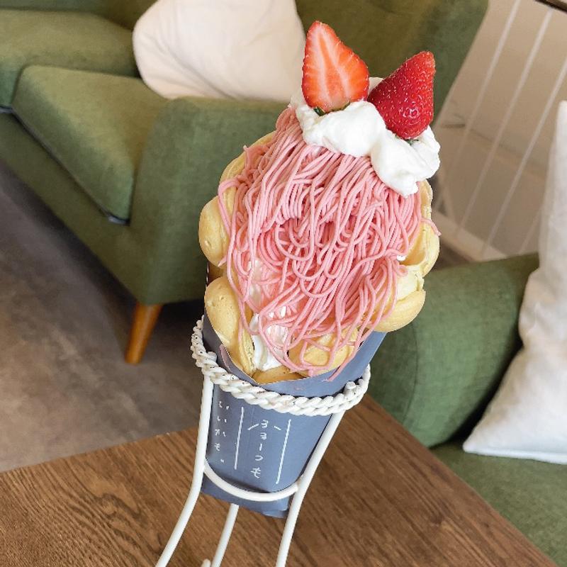 さよならワッフルいちごモンブランS季節限定(ふるーつもいいかも)