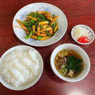 ピーマン炒め定食(中華料理げんぺい)