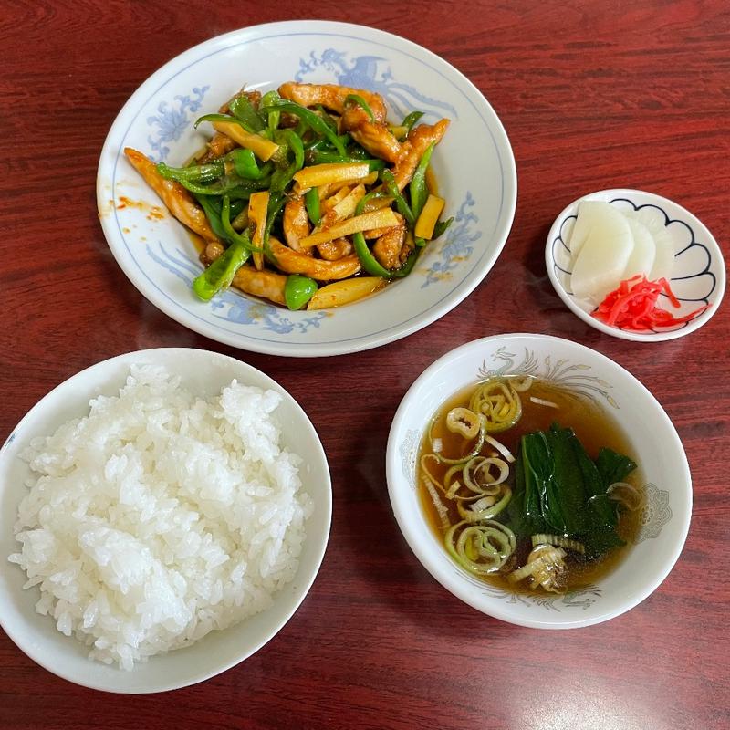 ピーマン炒め定食(中華料理げんぺい)