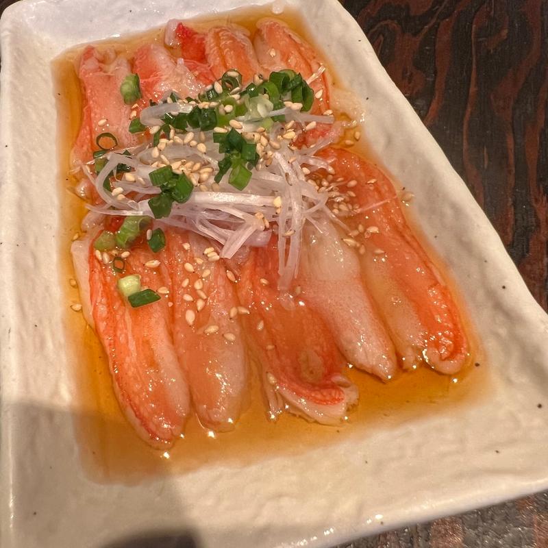 ずわい蟹の塩ユッケ(かに漁師の家)