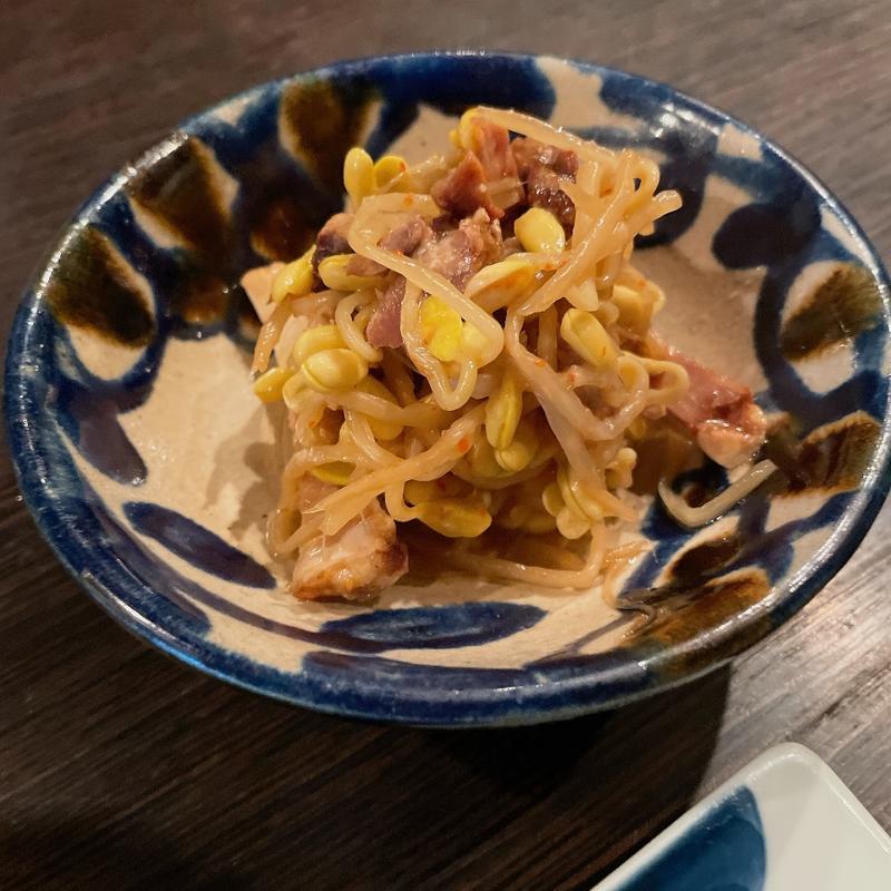 焼き豚と豆もやしのナムル(ニコノスタンド)