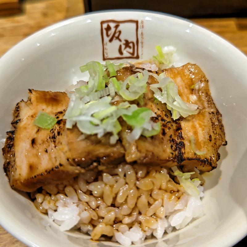 ミニ炙り焼豚ご飯(喜多方ラーメン 坂内 石川町店)