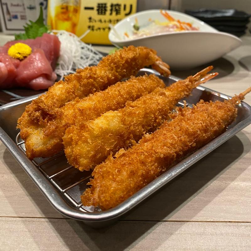 ミルフィーユ串カツ、えびフライ(美食工房 千壽)