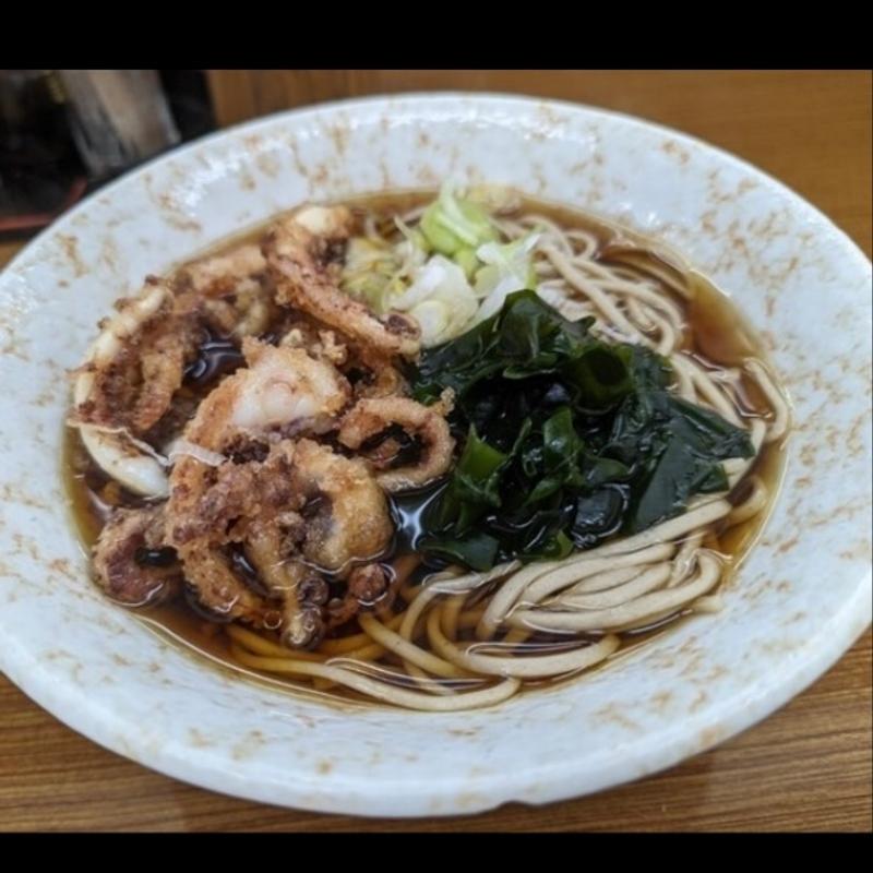 ゲソ天そば(たまも )