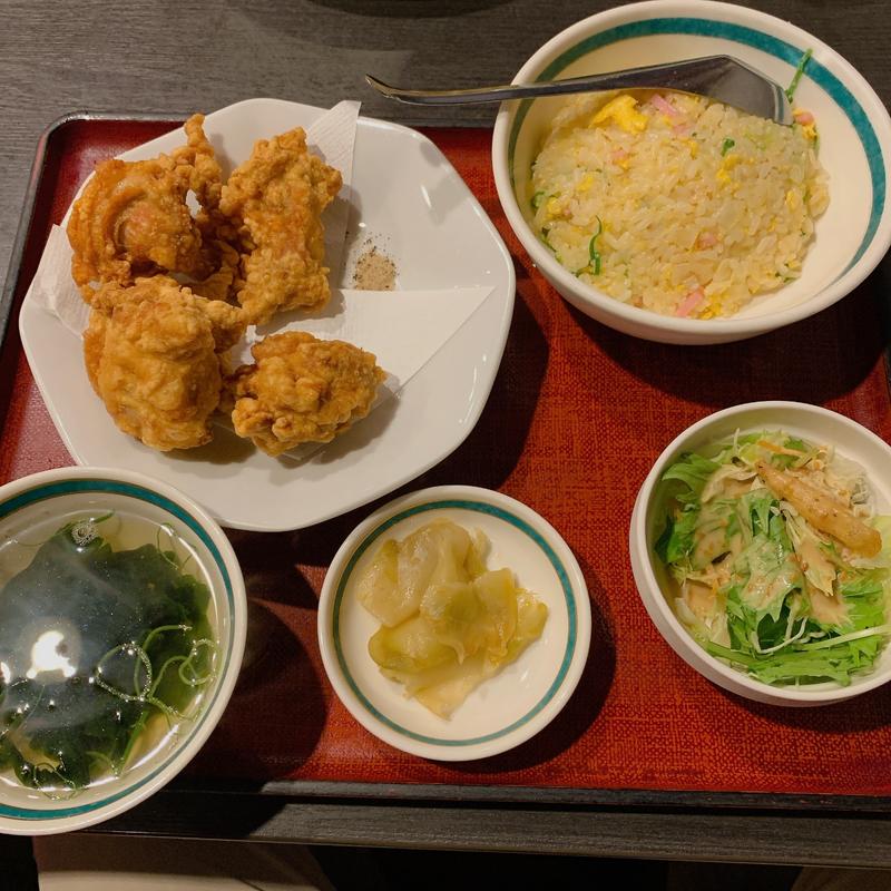 チャーハン唐揚げセット(ほっこり絶品中華 宇宙軒 昭和31年創業)