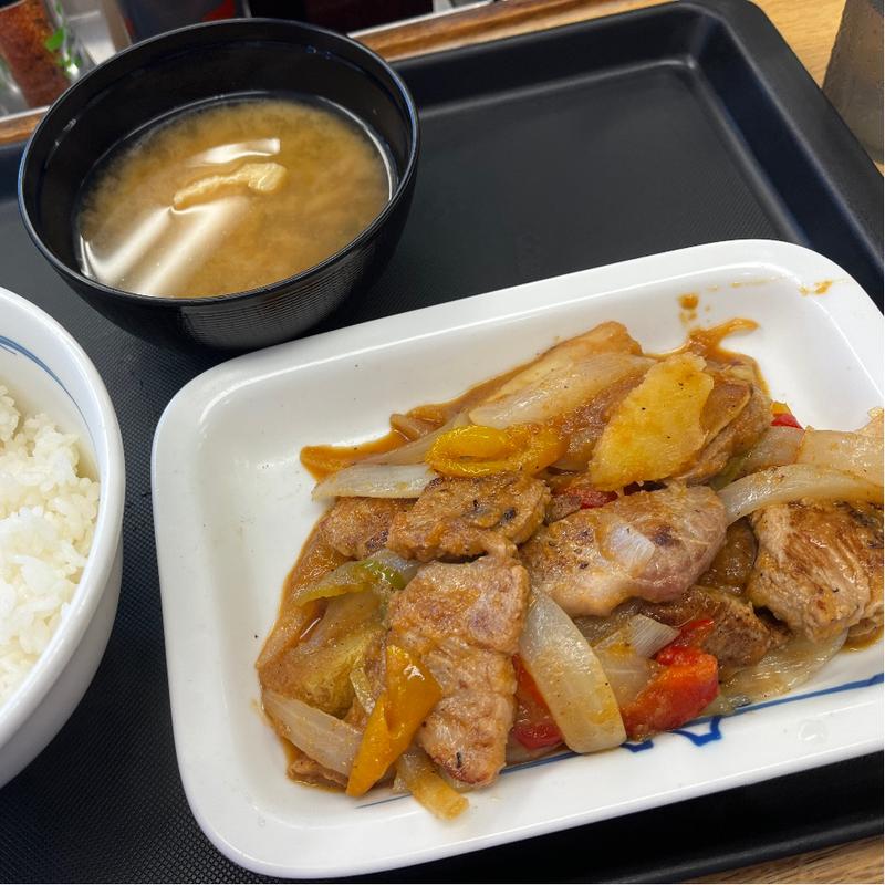 松屋風ロモサルタード2枚盛(松屋 渋谷清水橋店 )