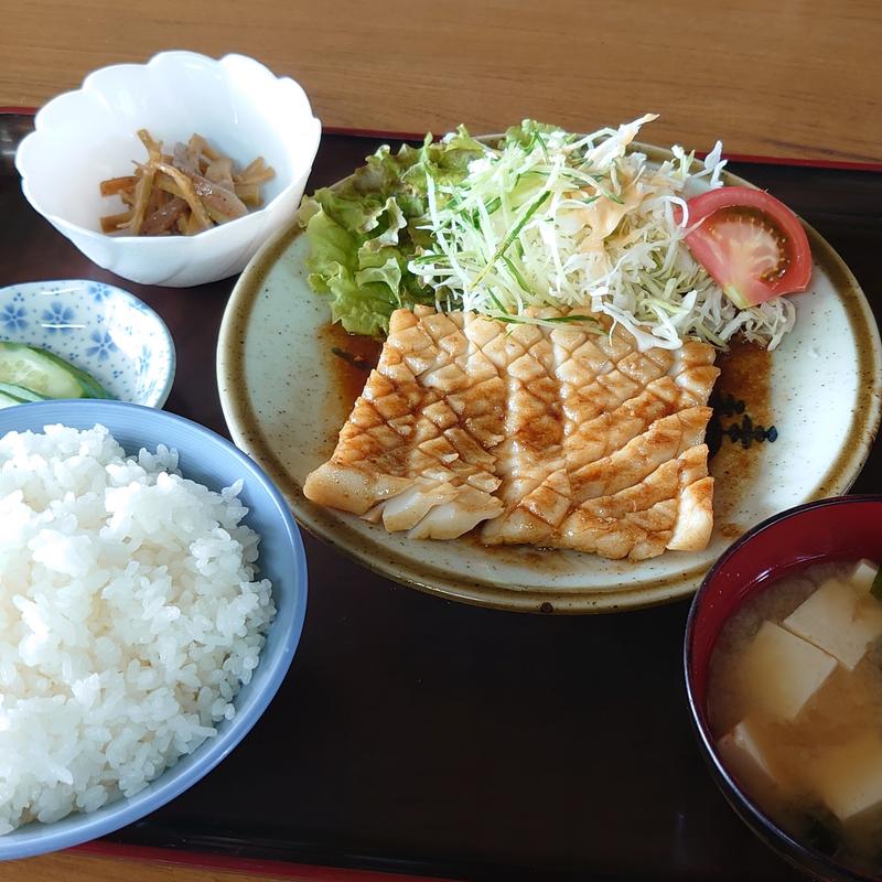 いか焼き定食(鳥新食堂)