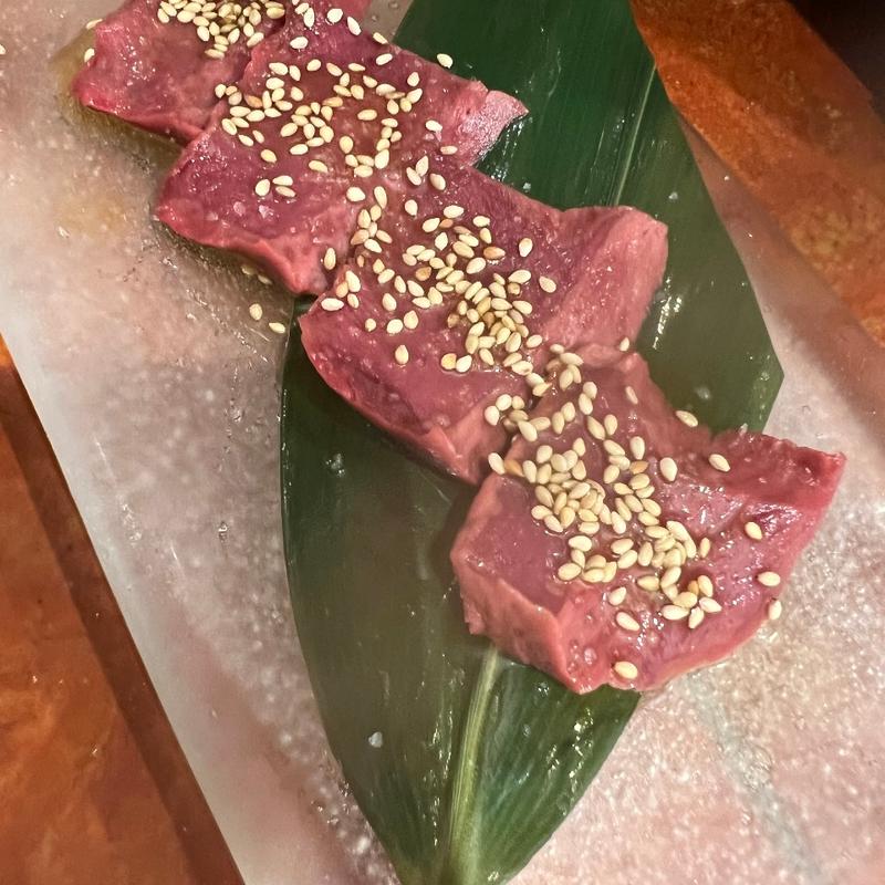 ガツ刺し(大井町銭場精肉店)