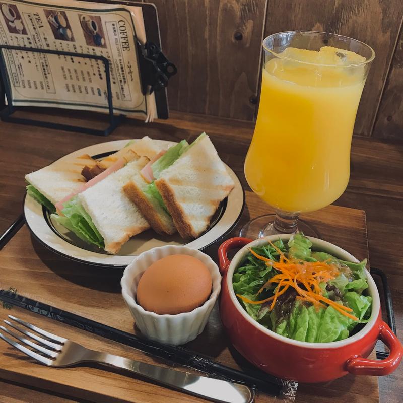 いろどりモーニングサンドイッチ(いろどり珈琲)