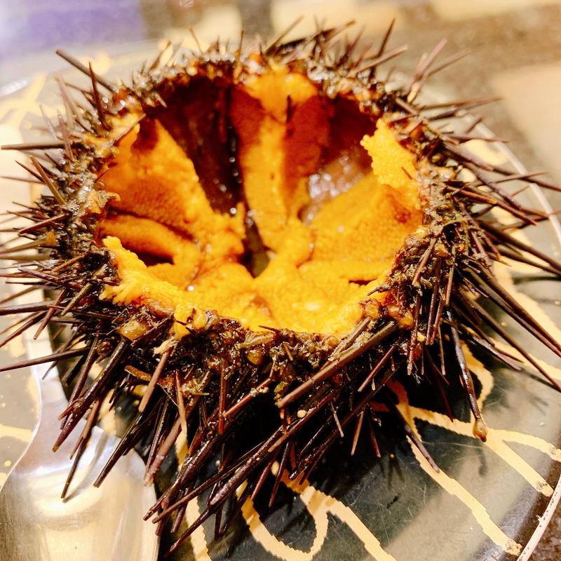 殻付き雲丹(活　美登利寿司　グランディオ蒲田店)