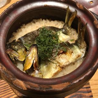 鮎の土鍋御飯(魚菜由良　雑魚亭)