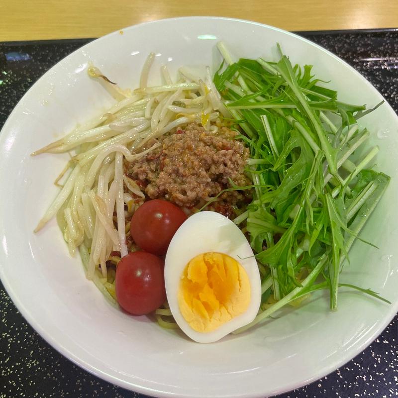 坦々冷やし麺(あんかけ処 とろり庵 道の駅あさひかわ店)