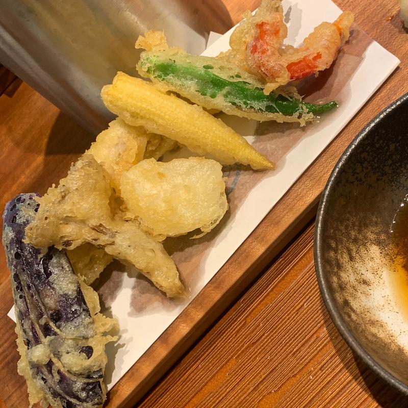 ビール衣で揚げた天ぷら定食(麦酒堂 かすがい)