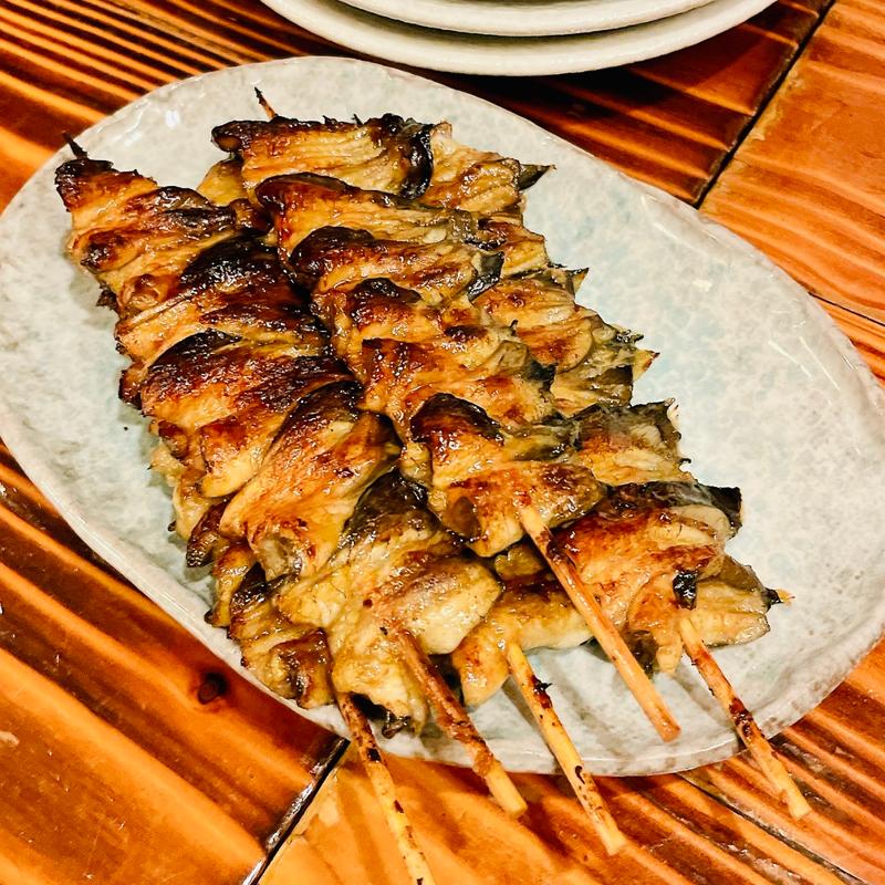 鰻の串焼き　ヒレ(うな藤)