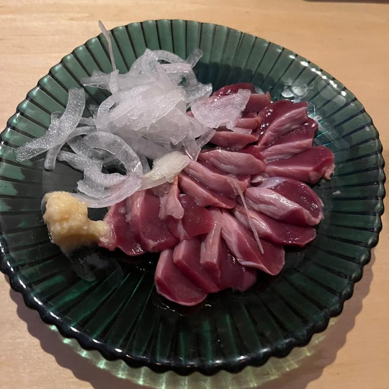 ズリ刺し(焼き鳥 やさかどり(八尺鳥) 六本松店)