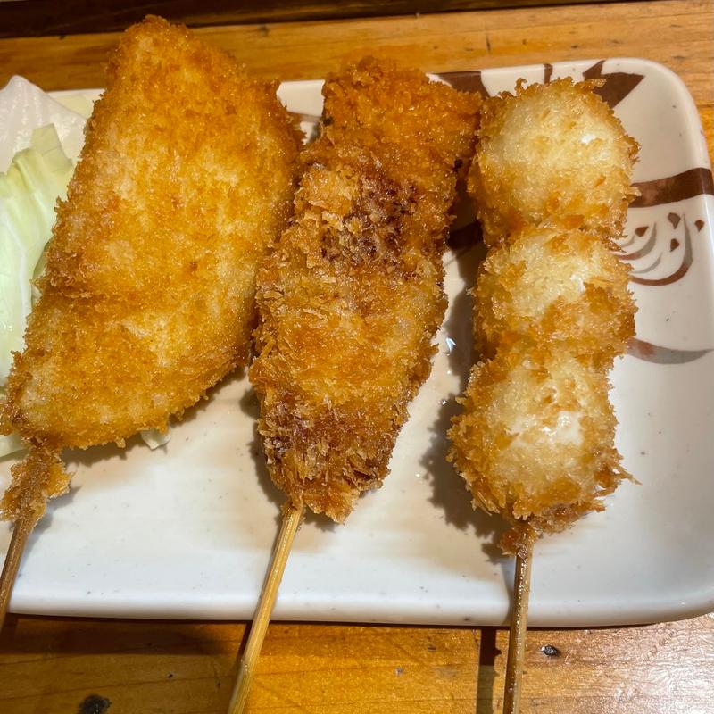 串カツ盛り合わせ(南森酒場 三六五（ナンモリサカバ サンロクゴ）)