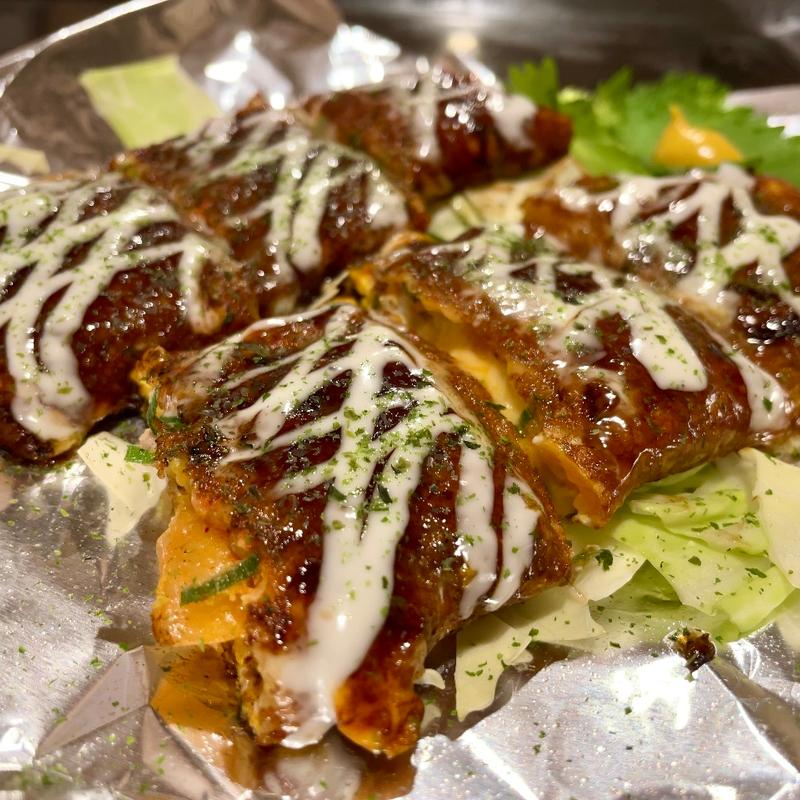 豚キムチチーズとん平焼き(てっぱん紅白 )