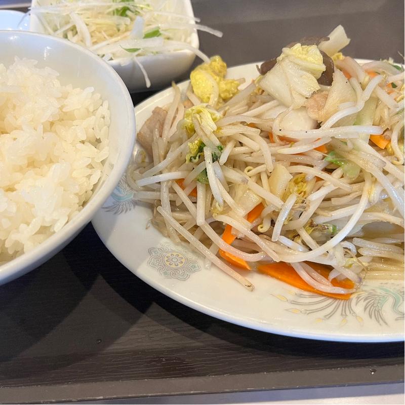 野菜炒め定食(柳華亭 (りゅうかてい))