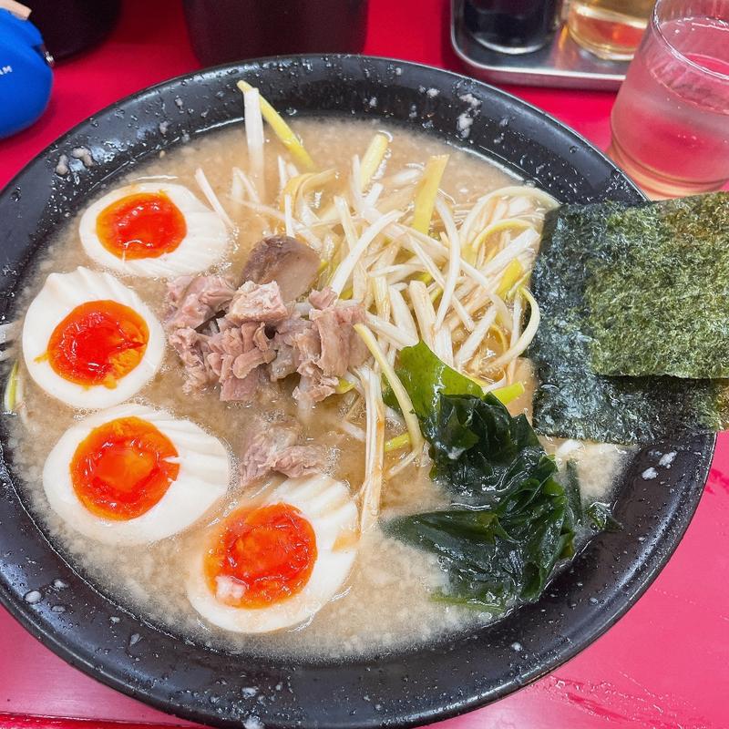 ネギラーメン+中盛+味玉+味玉(らーめん　りきまる )
