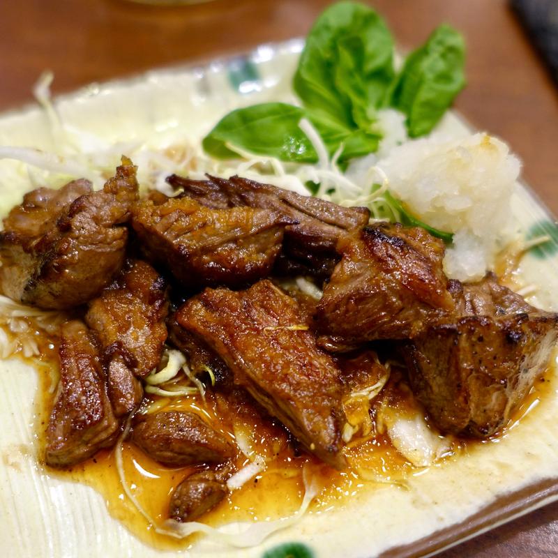 牛ハラミポン酢(居酒屋北野)