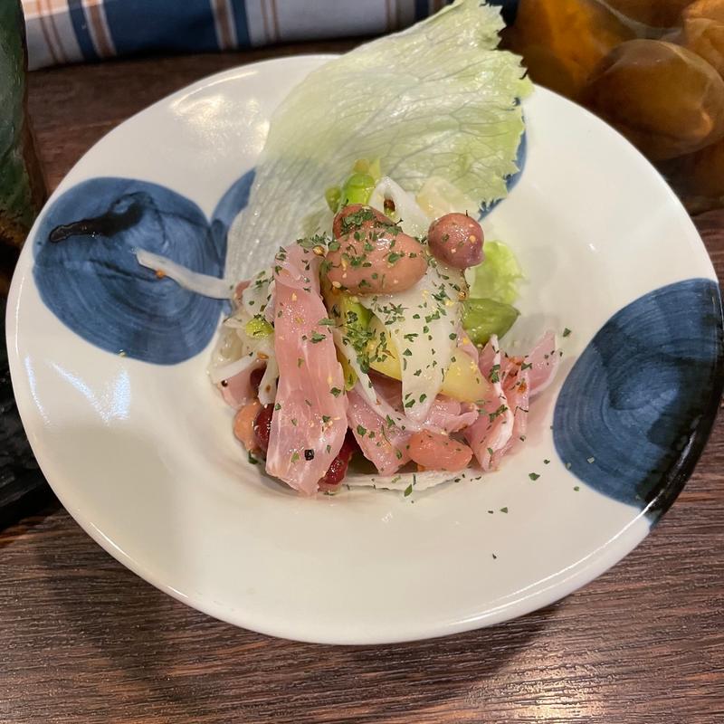 生ハムとアスパラのマリネサラダ(おばんざいバー 笑 - niko -)