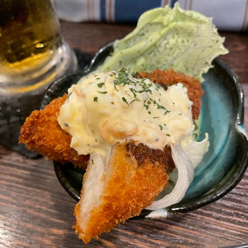 自家製タルタルソースの白身魚フライ(おばんざいバー 笑 - niko -)