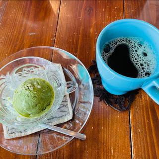 豆乳とお米の抹茶アイス　雑穀コーヒー(オーガニック七菜)