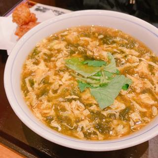 あおさ海苔のかき玉蕎麦(吉祥庵　新宿サブナード店)