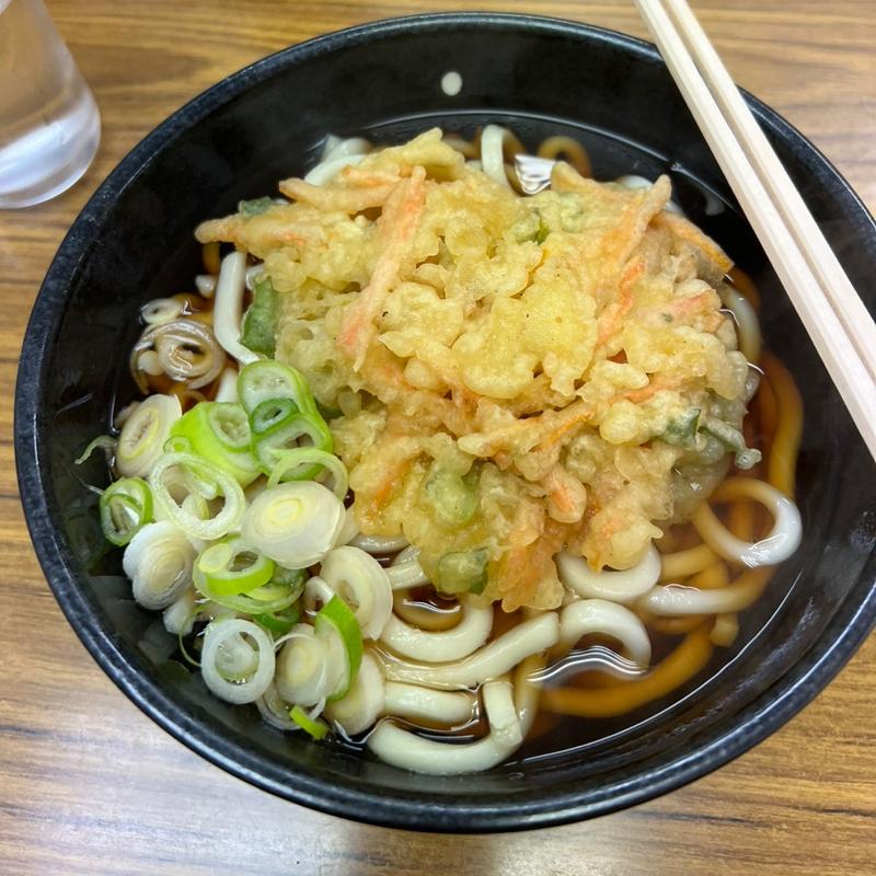 天ぷらうどん大盛(尾久そば)