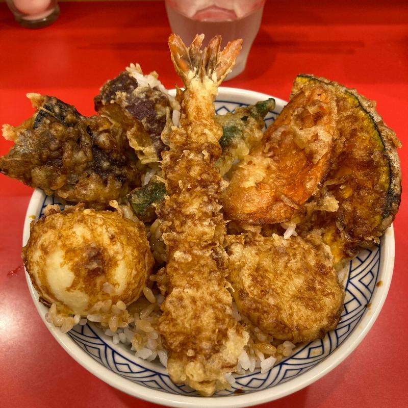 えび野菜天盛り(天丼と生蕎麦 天ぷら宮)