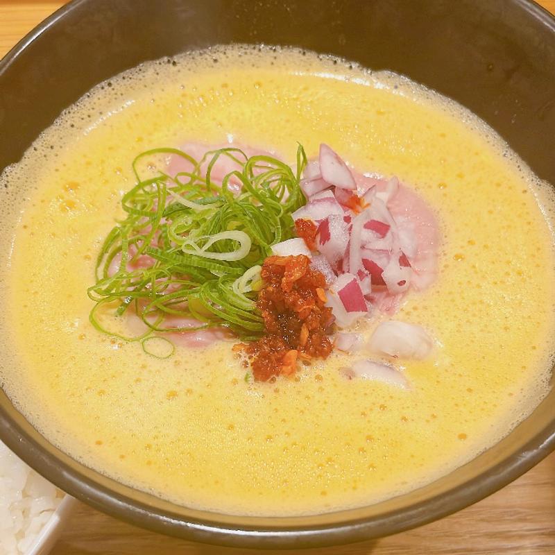 鶏白湯　辛味噌(鶏と鮪節 麺屋 勝時)