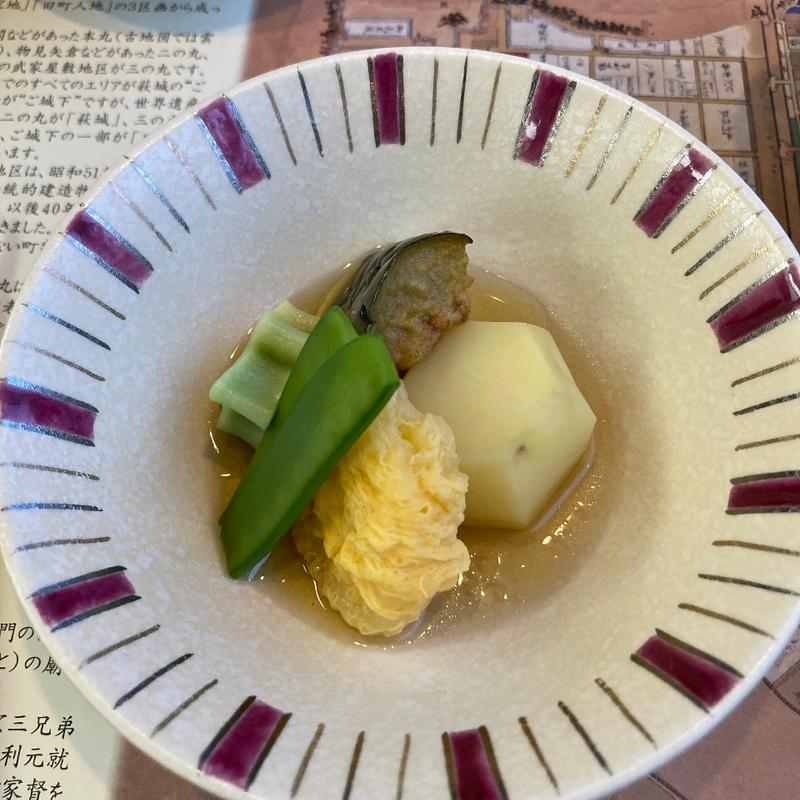 帆立の黄身煮(萩八景 雁嶋別荘 )