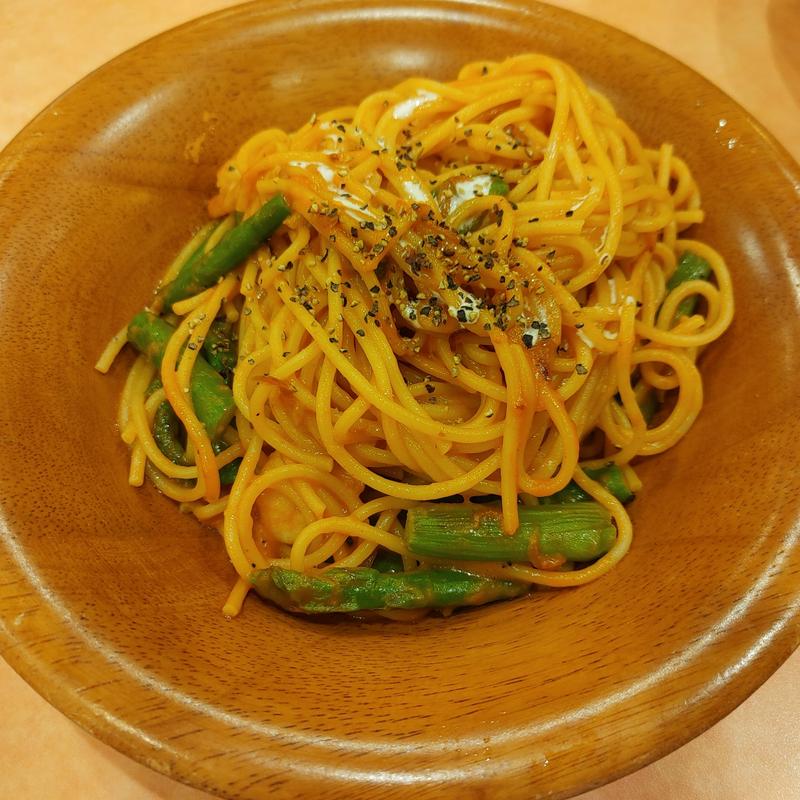 エビとアスパラガスのオーロラソース(サイゼリヤ 市川ショップス店)