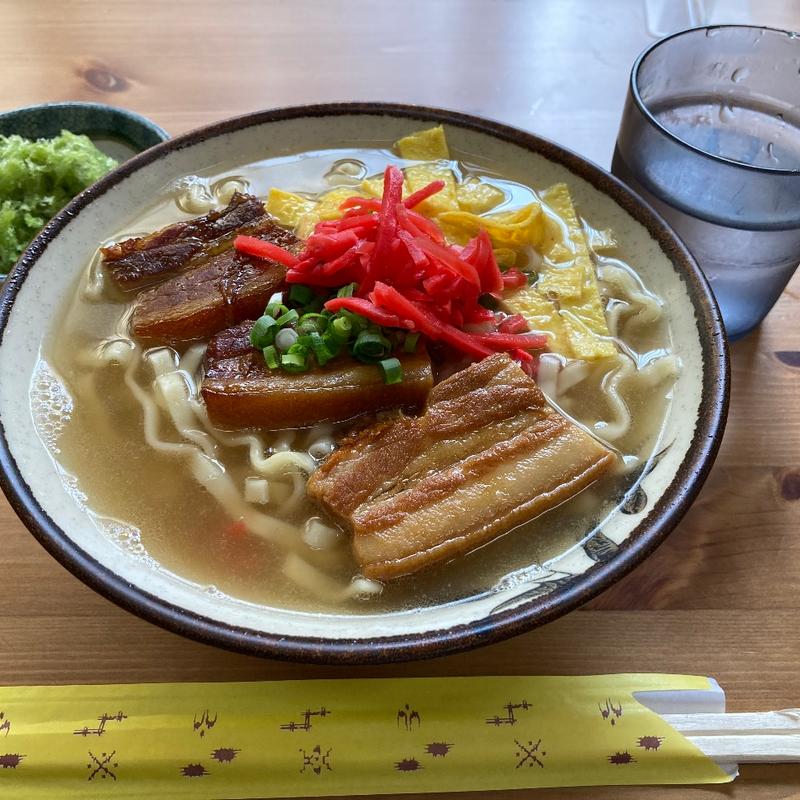 三枚肉そば(大)(浜屋)