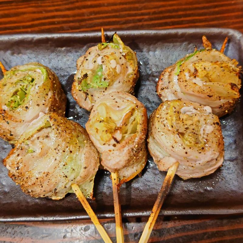 レタス豚バラ巻き(備長扇屋 横浜関内店)