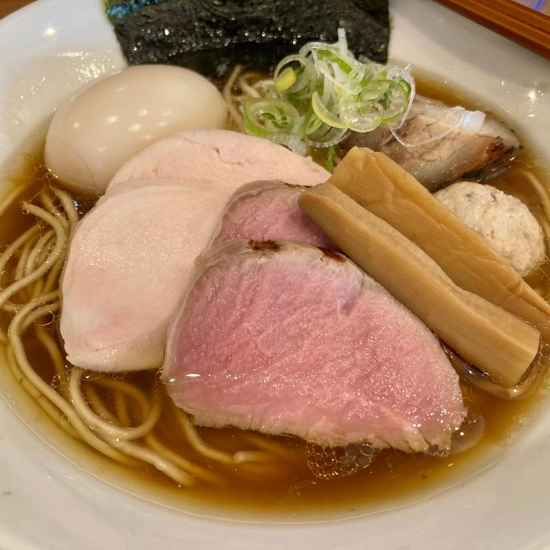 特製地鶏醤油(自家製麺 純)