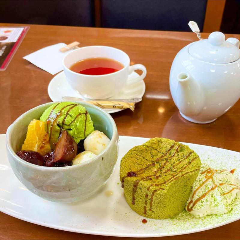 抹茶白玉コーヒーゼリー 抹茶シフォン(HORI COFFEE アピタ桑名店（ホリ珈琲）)