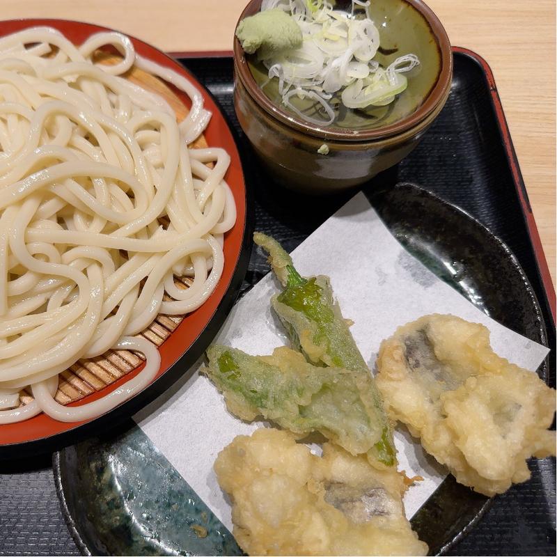 内鱧と万願唐辛子つけ天うどん(味奈登庵 みなとみらい店)