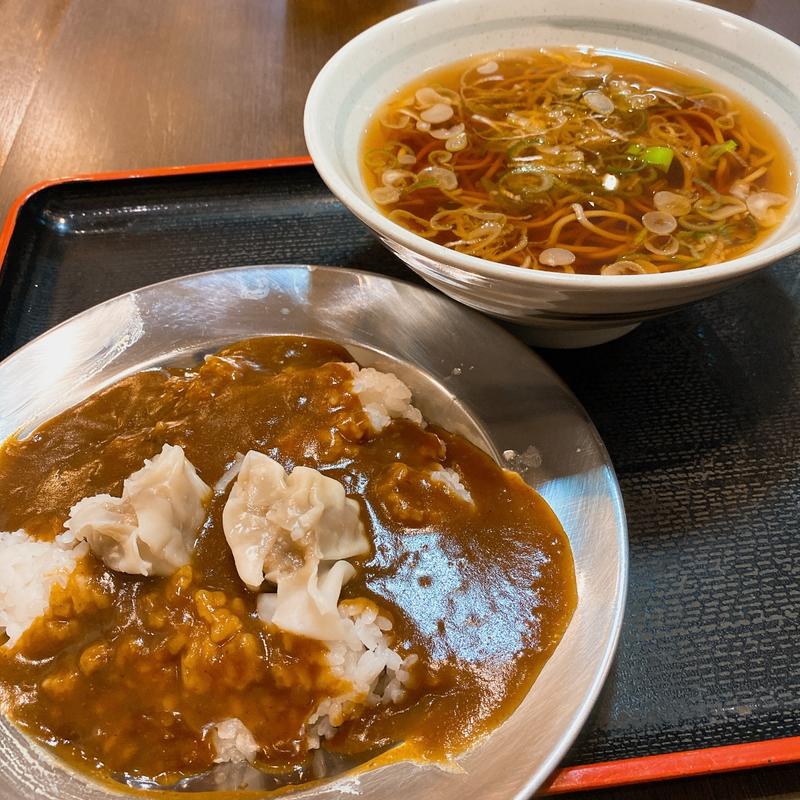 シュウマイカレー ＋ 半そばセット(めとろ庵 新木場店 )