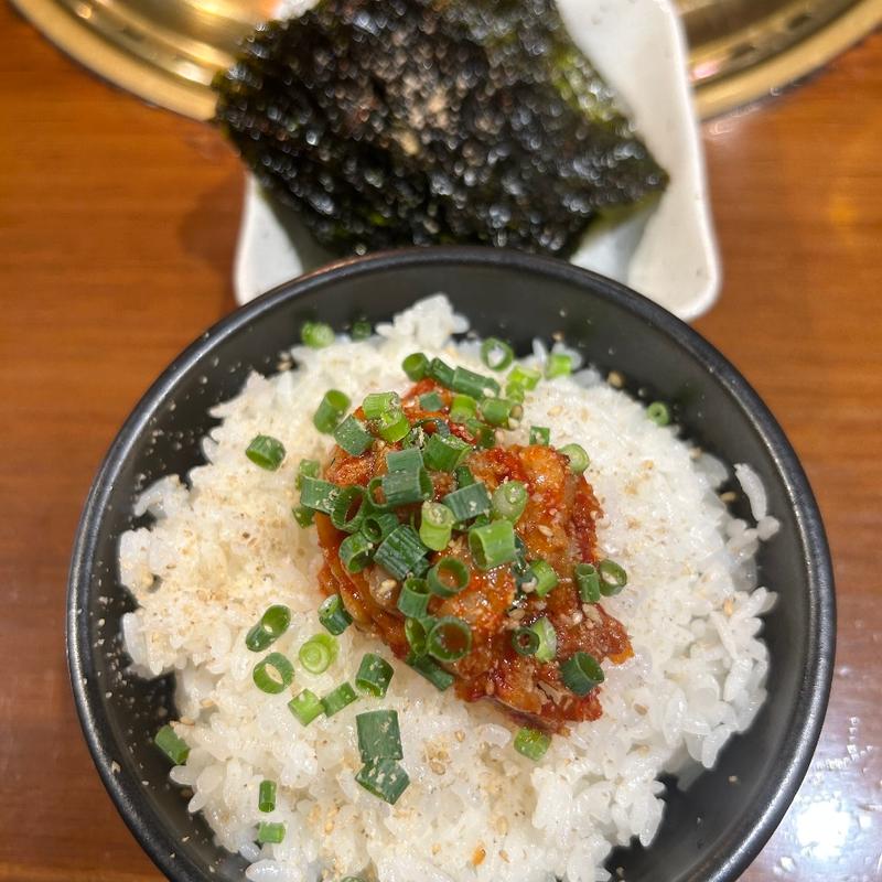 チャンジャご飯(肉の頂 川崎店)