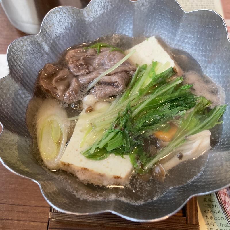 和牛しゃぶしゃぶ鍋(萩八景 雁嶋別荘 )