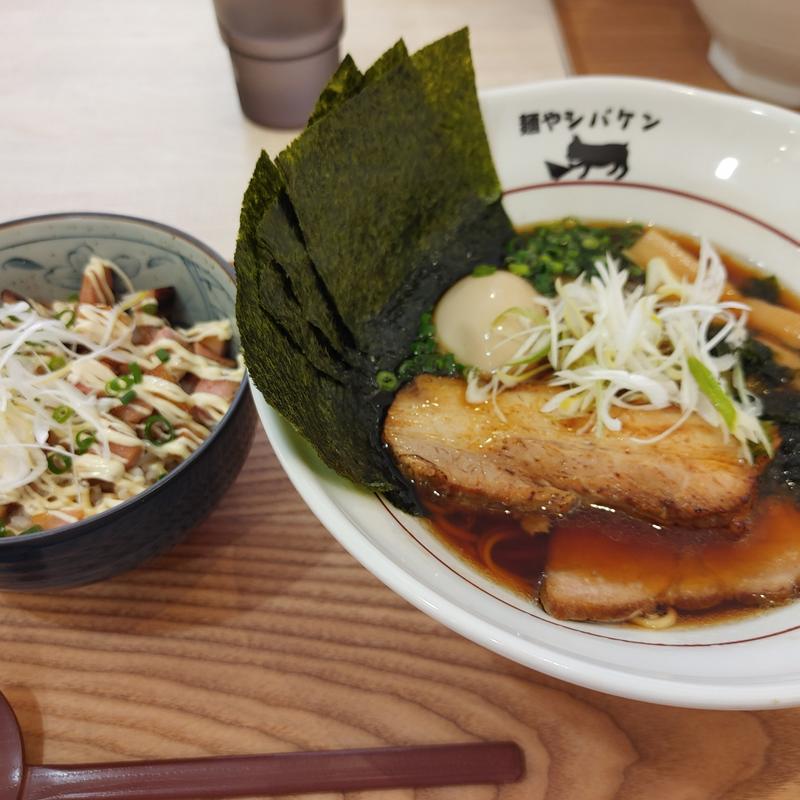 特製中華そば＋チャーシュー丼セット(麺やシバケン)